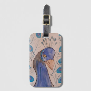 Étiquette À Bagage Bleu