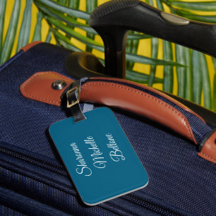 Étiquette À Bagage Bleu marine et blanc : remarquable