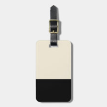 Bloc de couleur blanc personnalisé en noir et blan