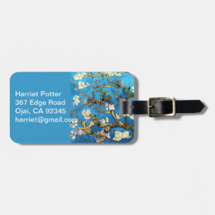 Étiquette À Bagage Blossoming Almond Tree Van Gogh Fine Art