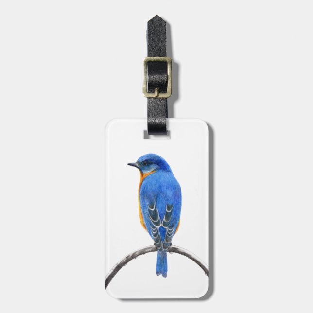 Étiquette À Bagage Bluebird (Devant Vertical)