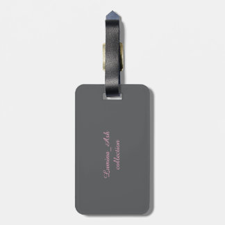 Étiquette À Bagage Blush Rose Luggage Tag — Lumina & Ash Collection