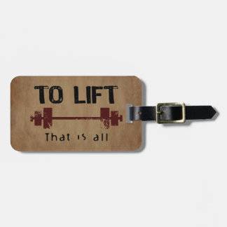 Étiquette À Bagage Bodybuilding To Lift
