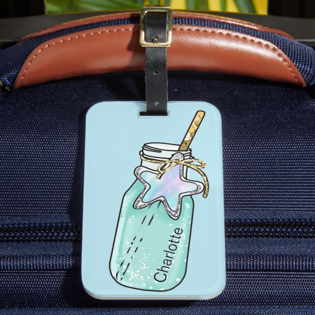 Étiquette À Bagage Boisson de piscine bleu vert bouteille nom amusant (Insitu Rectoal 2)