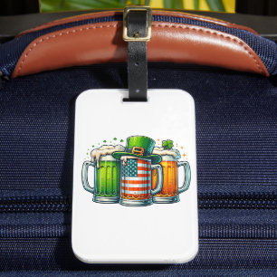 Étiquette À Bagage Boisson Irlandaise Irlande Fête de la Saint-Patric