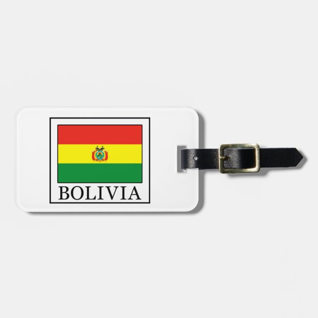 Étiquette À Bagage Bolivie (Devant horizontal)