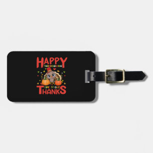 Étiquette À Bagage bon thanksgiving de temps pour remercier