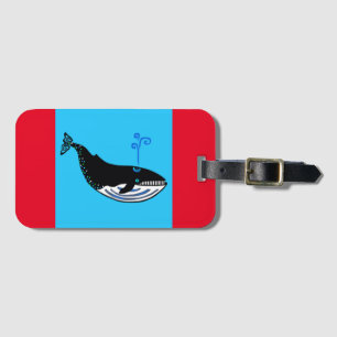 Étiquette À Bagage Bon Voyage - BALEINE Bleue - Nature - Écologie