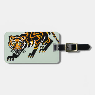 Étiquette À Bagage Bon Voyage ! Graphique cool TIGER - Animaux en voi