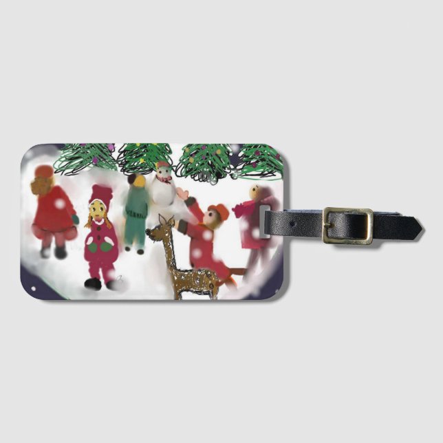 Étiquette À Bagage Bonne année (Devant Horizontal)