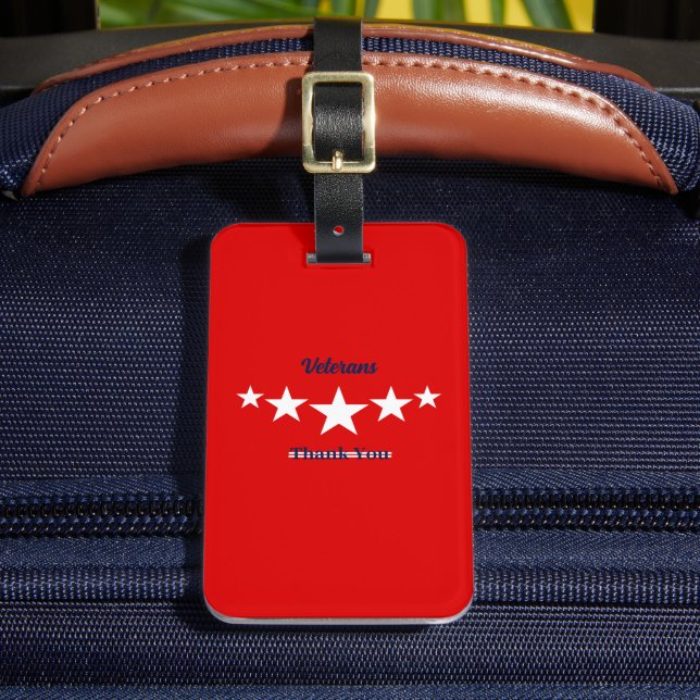 Étiquette À Bagage Bonne fête des anciens combattants (Insitu Rectoal 2)