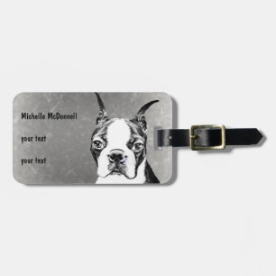 Étiquette À Bagage Boston Terrier