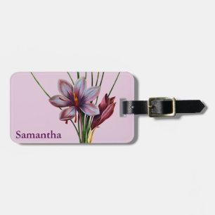 Étiquette À Bagage Botanique : Safran