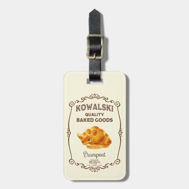 Étiquette À Bagage Boulangerie Kowalski - Erumpent (Devant Vertical)