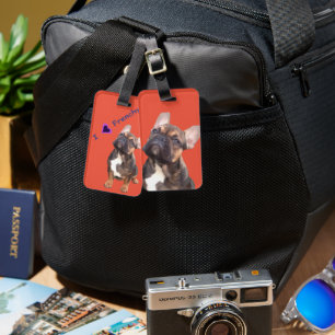 Étiquette À Bagage Bouledogue français