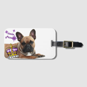 Étiquette À Bagage Bouledogue français Princess French Bulldog