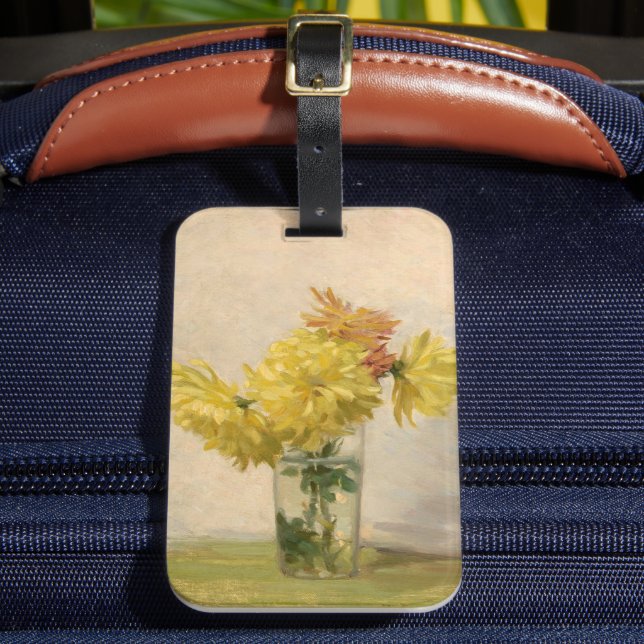 Étiquette À Bagage Bouquet de fleurs jaunes | Edward Herbert Barnard (Insitu Rectoal 2)