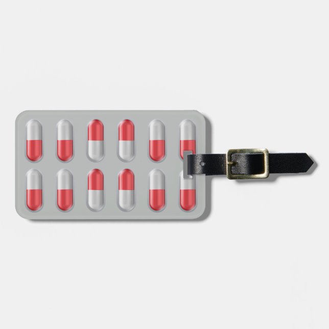 Étiquette À Bagage Boursouflure professionnelle Médicale moderne de (Devant horizontal)