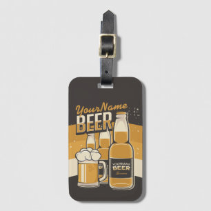 Étiquette À Bagage Bouteille de bière personnalisée Barre de brassage