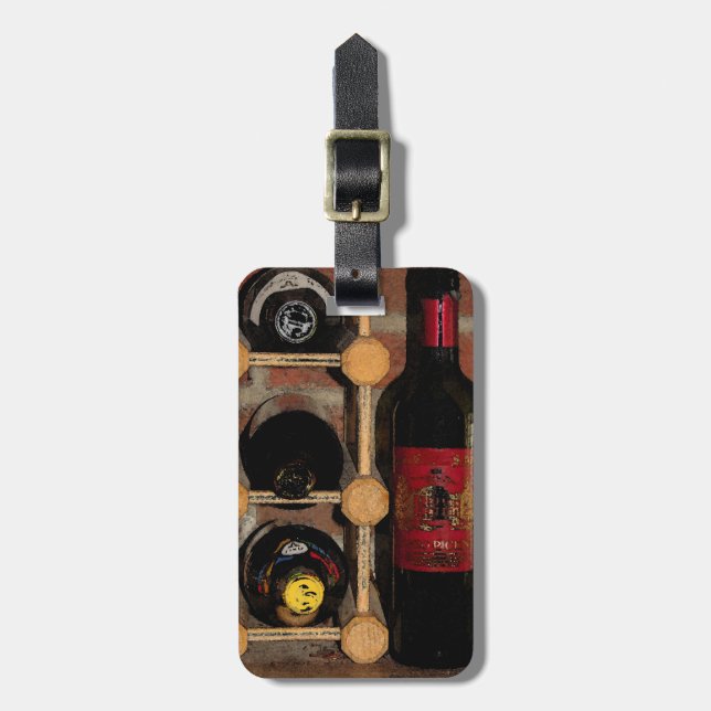 Étiquette À Bagage Bouteilles de vin (Devant Vertical)