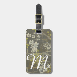 Étiquette À Bagage Branche de fleurs à motifs I