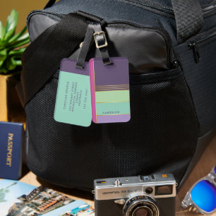 Étiquette À Bagage Branché Simple Chic élégant élégant Fille