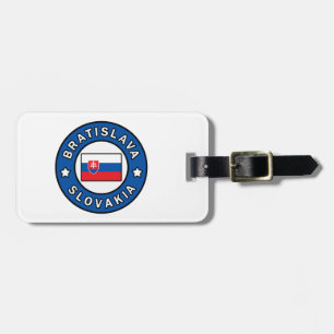 Étiquette À Bagage Bratislava Slovaquie