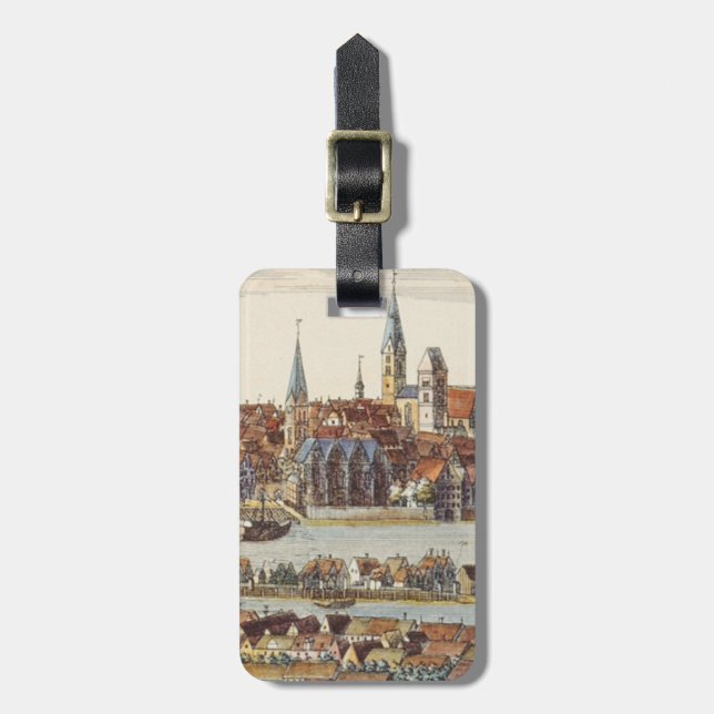 Étiquette À Bagage Brême, Allemagne, 1719 (Devant Vertical)