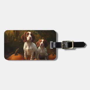 Étiquette À Bagage Bretagne Espagnol Chiot Espagnol Automne Délice Ci