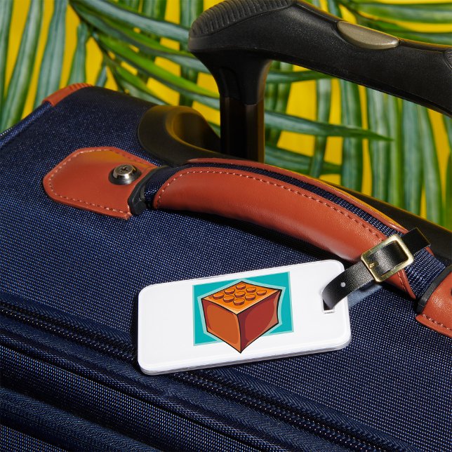 Étiquette À Bagage Brick Block Fun Building Toy (Créateur téléchargé)