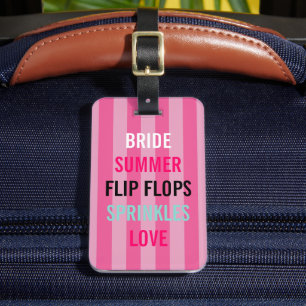 Étiquette À Bagage BRIDE CO Summer Bride Sprinkel Parti personnalisé