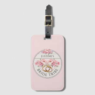 Étiquette À Bagage Bride Tribe personnalisée floral