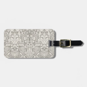 Étiquette À Bagage brocade en dentelle blanche élégante