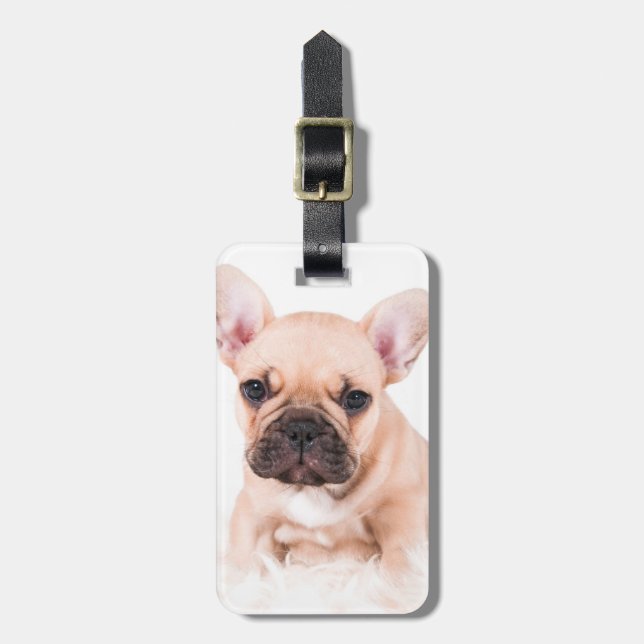 Étiquette À Bagage Bulldog français (Devant Vertical)