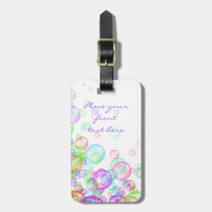 Étiquette À Bagage Bulles de savon