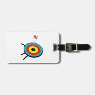 Étiquette À Bagage Bullseye à trois flèches