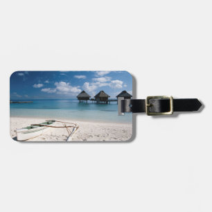 Étiquette À Bagage Bungalows depuis la plage Motu Toopua