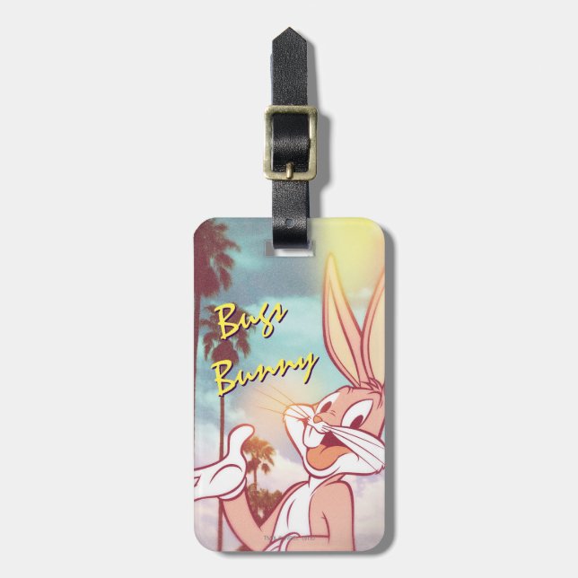 Étiquette À Bagage BUNNY™ Photo de vacances BUGS (Devant Vertical)