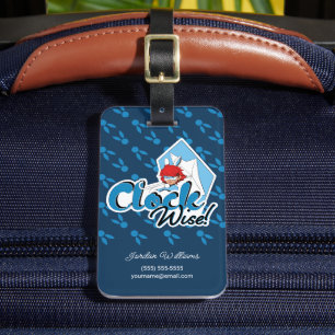 Étiquette À Bagage Bunnyx   Clock Wise !