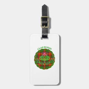 Étiquette À Bagage Burns Scottish Tartan Thistle celtique