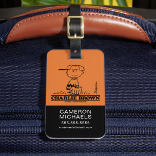 Étiquette À Bagage cacahuètes   Charlie Brown Jouer à la balle