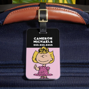 Étiquette À Bagage cacahuètes Sally Super Smile