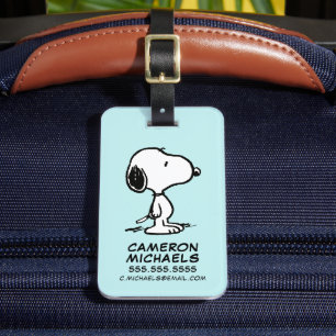 Étiquette À Bagage cacahuètes   Snoopy