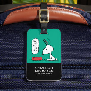Étiquette À Bagage cacahuètes Snoopy Ho Ho Ho Plat alimentaire