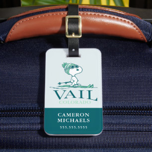 Étiquette À Bagage cacahuètes   Snoopy Vail Colorado