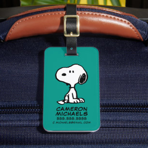Étiquette À Bagage cacahuètes   Tournages de snoopy