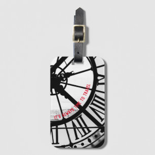 Étiquette À Bagage Cadeau à thème Paris avec photo française