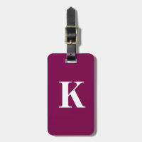 Cadeau personnalisé initial monogramme rose vin Fa