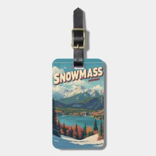 Étiquette À Bagage cadeau SNOWMASS lac vintage aspen Colorado ski