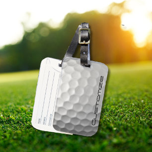 Étiquette À Bagage Cadeaux de balles de golf personnalisées de la sér